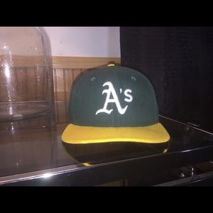 New Era Oakland A’s official on field fitted cap